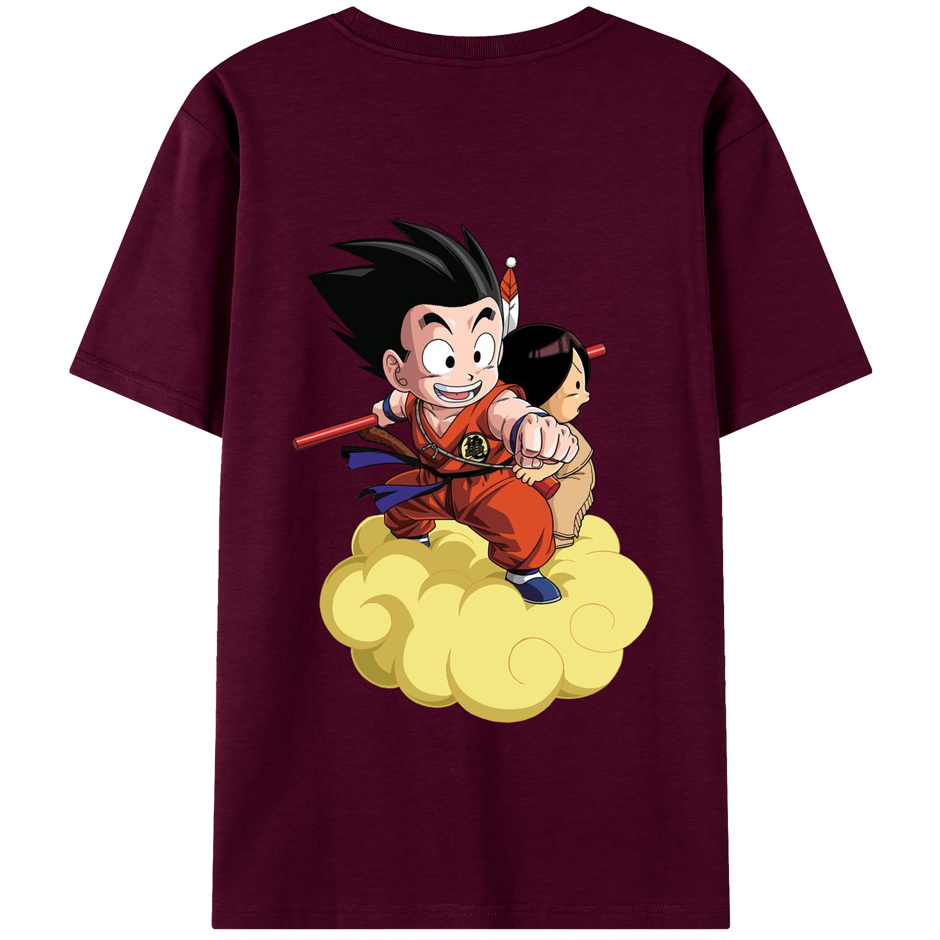 （画像用） ドラゴンボール 孫悟空（そん ごくう）Son Goku カカロット DRAGON BALL Kakarotto レディース半袖Tシャツ(バックプリント)